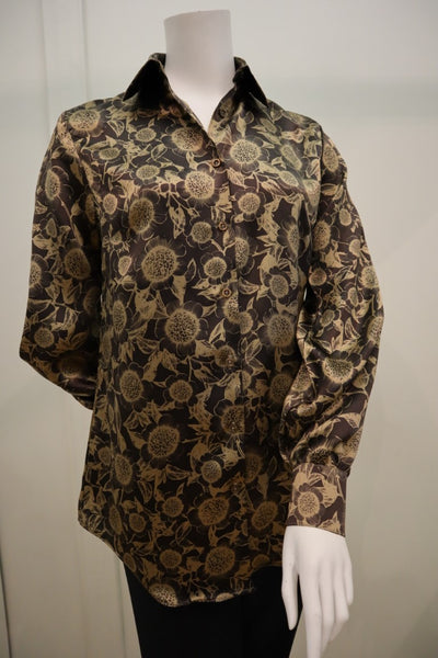 Silk Blouse in Floral Print