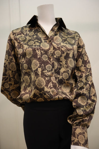 Silk Blouse in Floral Print
