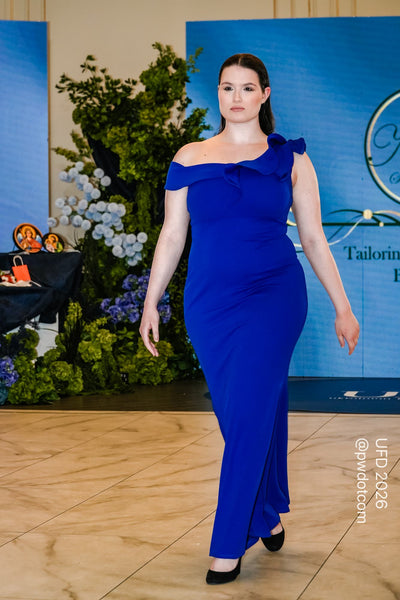 Royal Blue -Elegant Occasion Dress