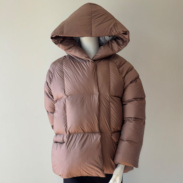 Mocha Cozy Puffer Jacket