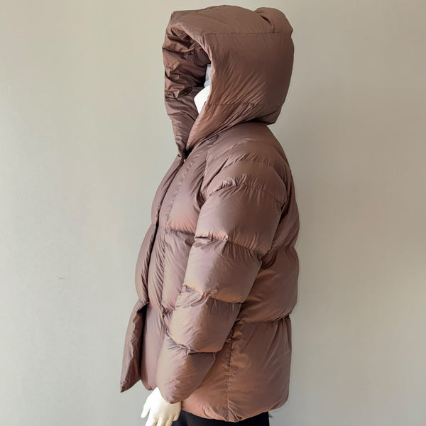 Mocha Cozy Puffer Jacket