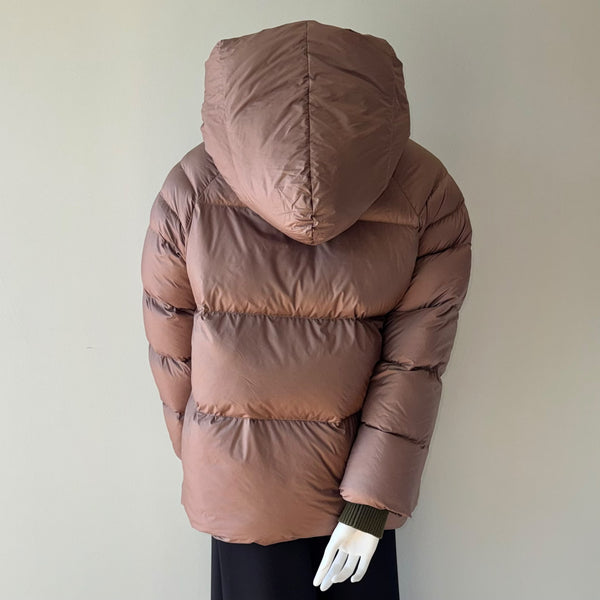 Mocha Cozy Puffer Jacket