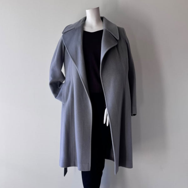 MALLIA Wool Blend Wrap Coat Slate