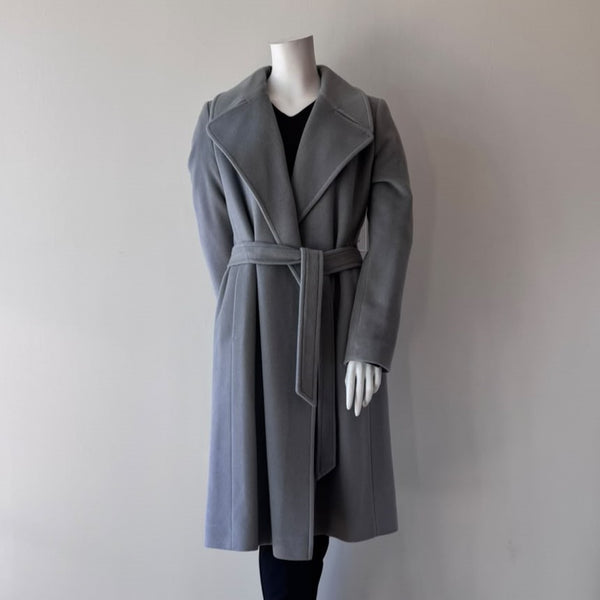 MALLIA Wool Blend Wrap Coat Slate