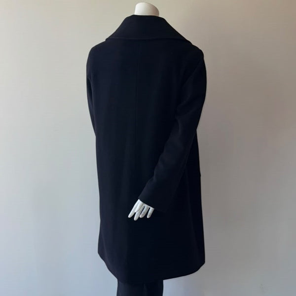 HSO Wool Blend Trench Coat Black