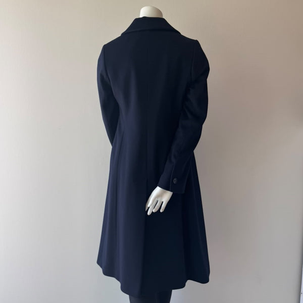 HSO 100% Italian Wool Cocoon Coat Black