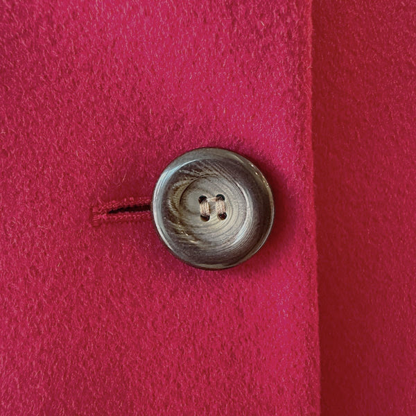 HSO 100% Italian Wool Cocoon Coat Bright Red